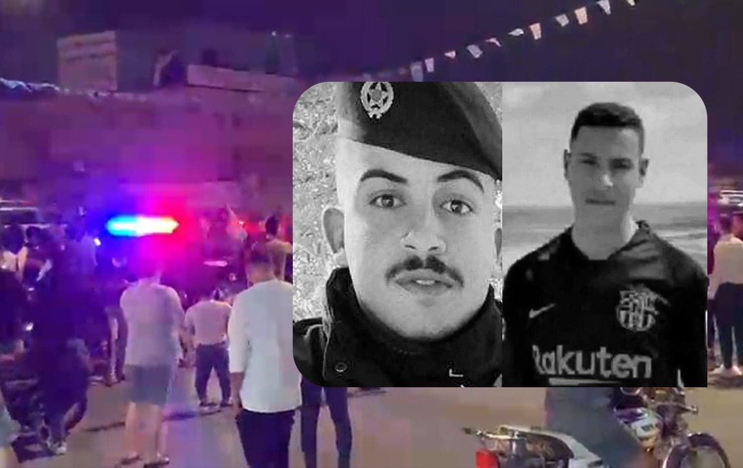 صورة للشرطيين وانتشار قوات الجيش ومكافحة الإرهاب