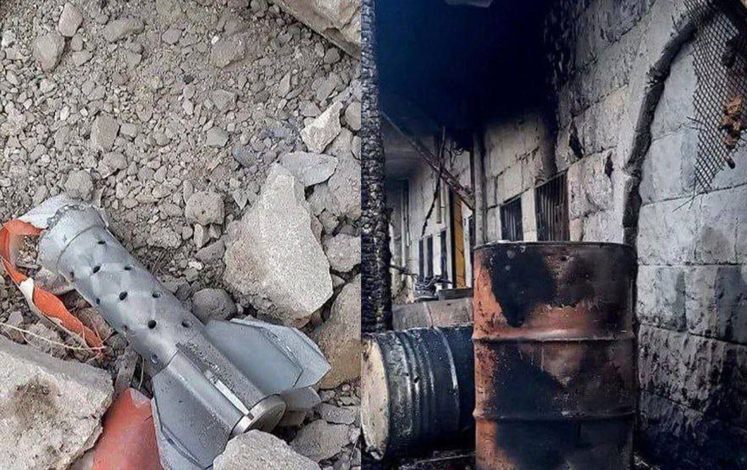 صورة متداولة لآثار العملية الإسرائيلية