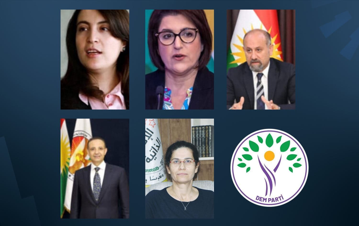 الشخصيات المشاركة من إقليم كوردستان وشمال شرق سوريا في المؤتمر