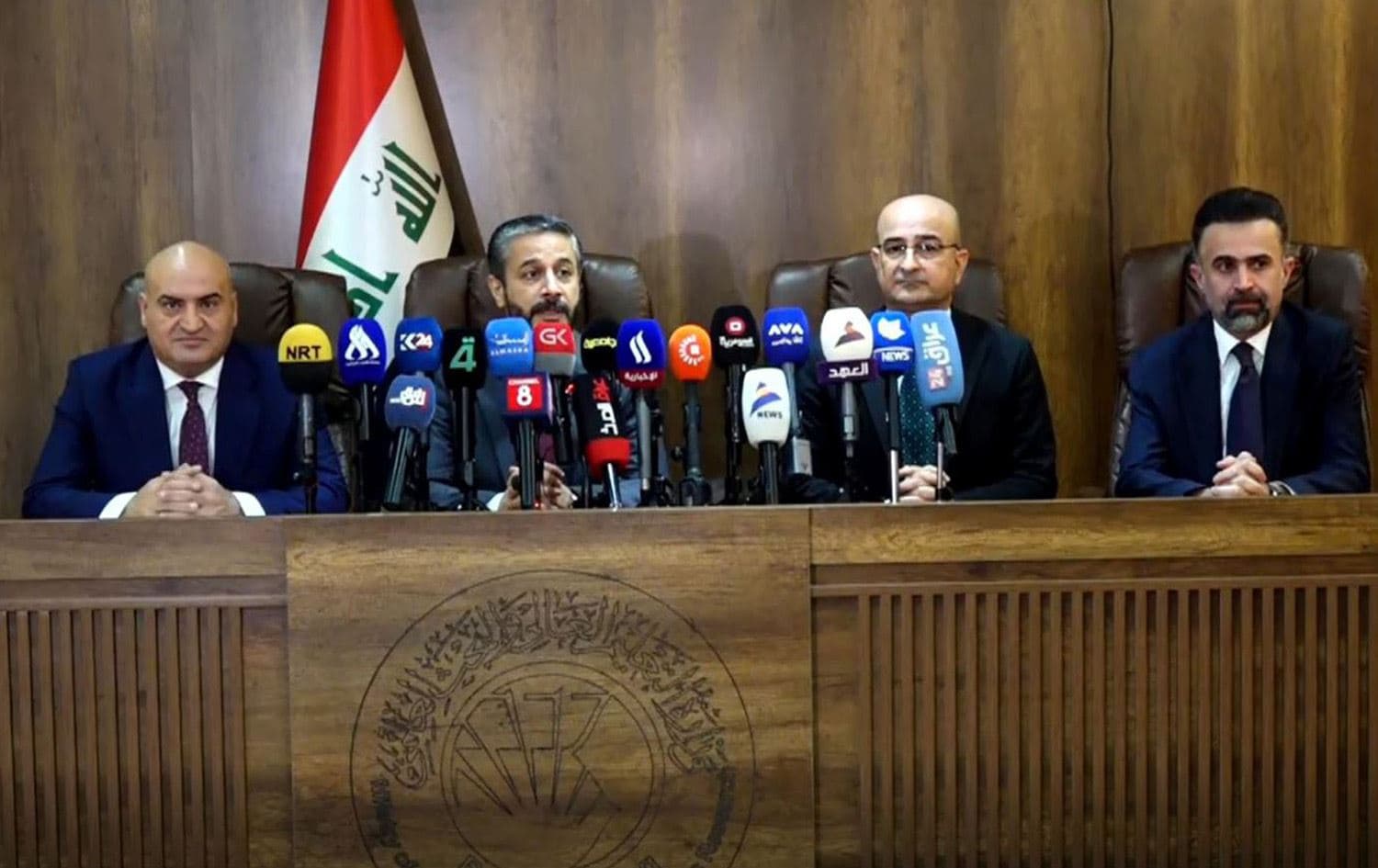 المؤتمر الصحفي لوزير التعليم العالي في الحكومة الاتحادية، نعيم العبودي، ومدير عام التخطيط والبحث العلمي، في وزارة التعليم العالي بإقليم كوردستان، خطاب شيخاني
