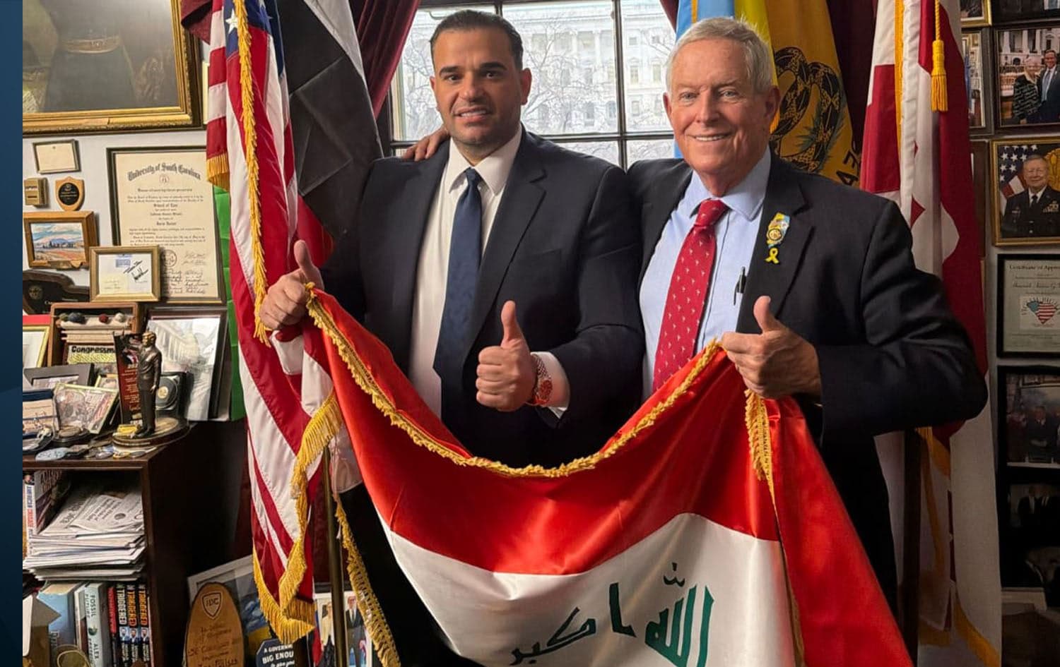 مارك سافايا وعضو الكونغرس الأمريكي جو ويلسون