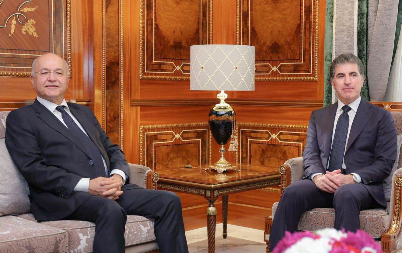 لقاء نيجيرفان بارزاني وبرهم صالح- صورة أرشيفية
