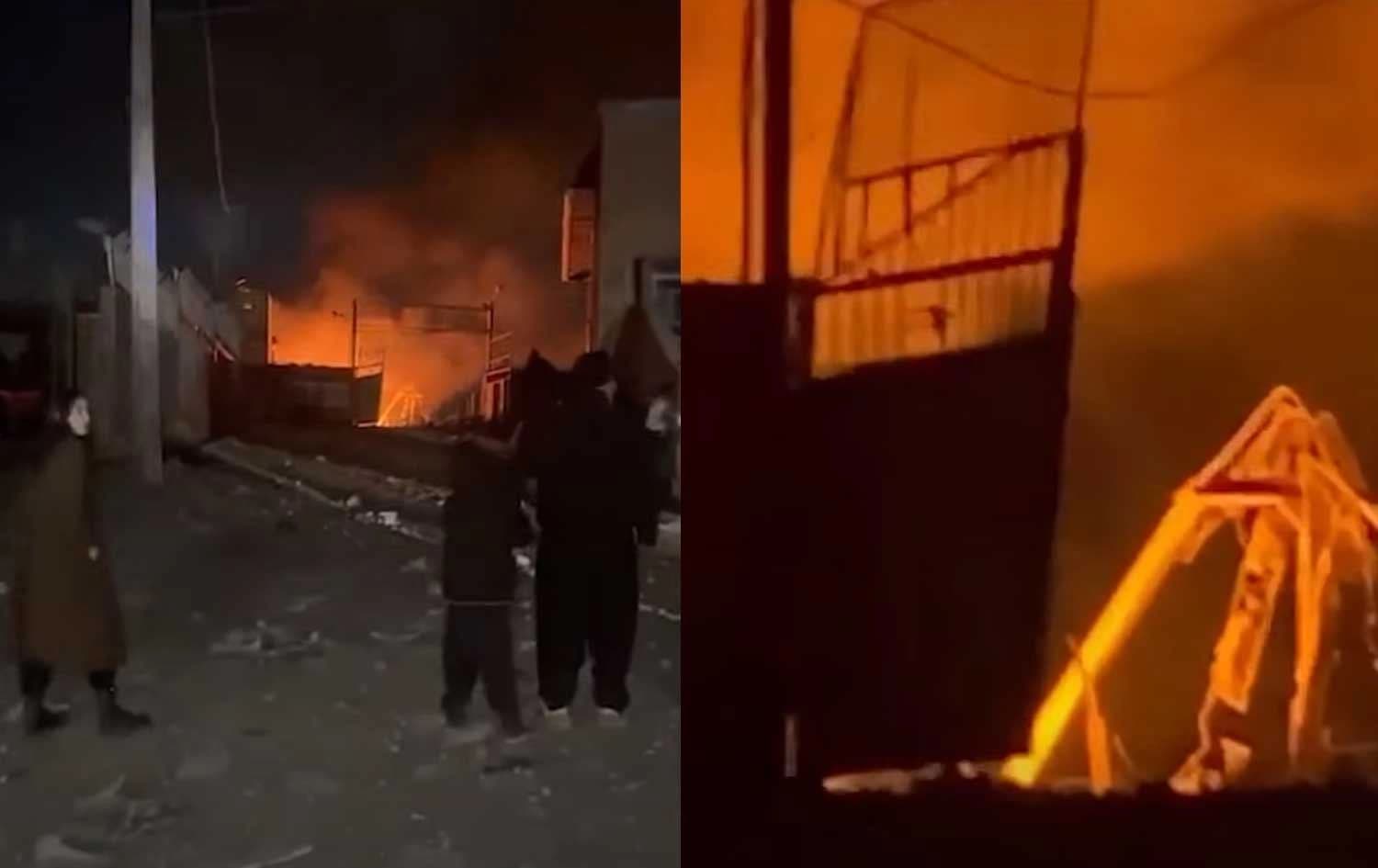 قصف ليلي على كرمانشاه