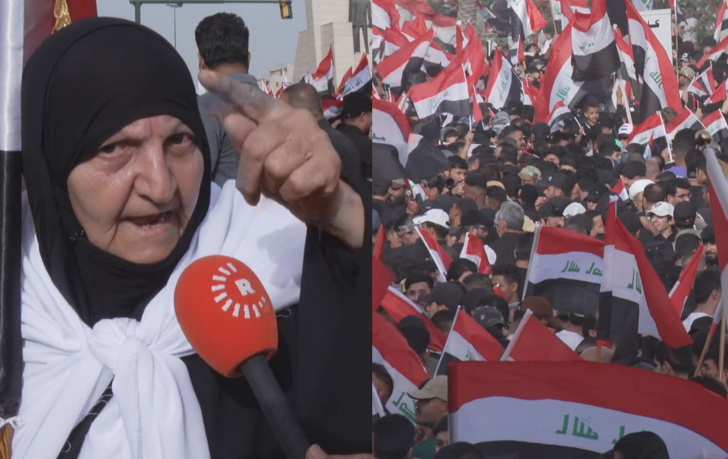 جانب من التظاهرات